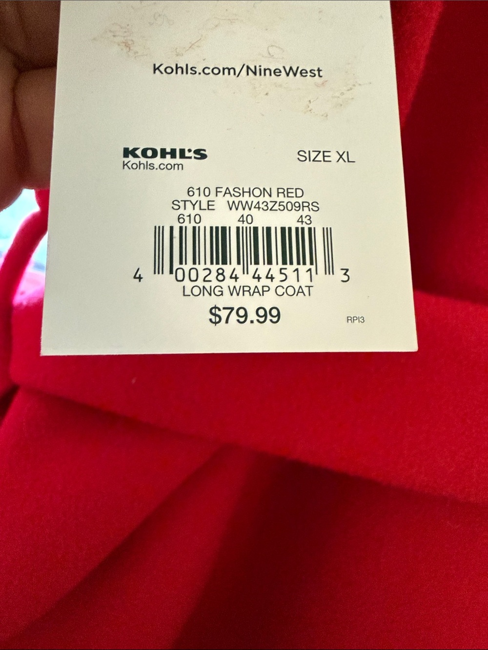 Nine West Red Coat - Picture 4 of 4